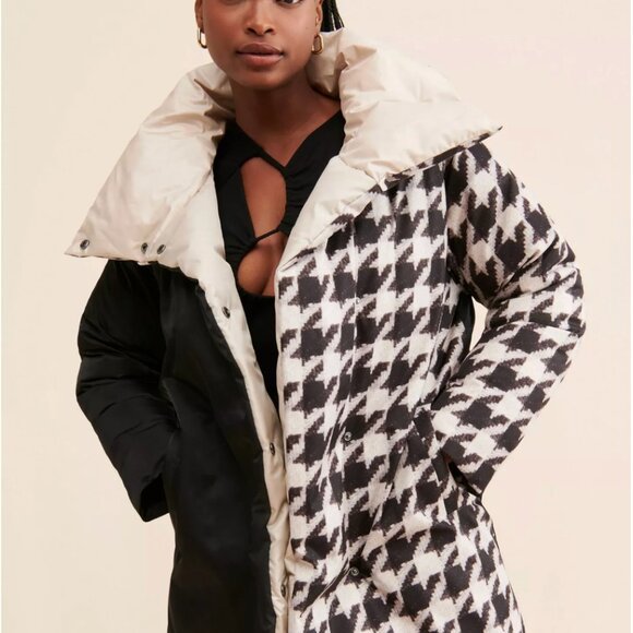 Bernie Mixed Print Puffer - Picture 4 of 9